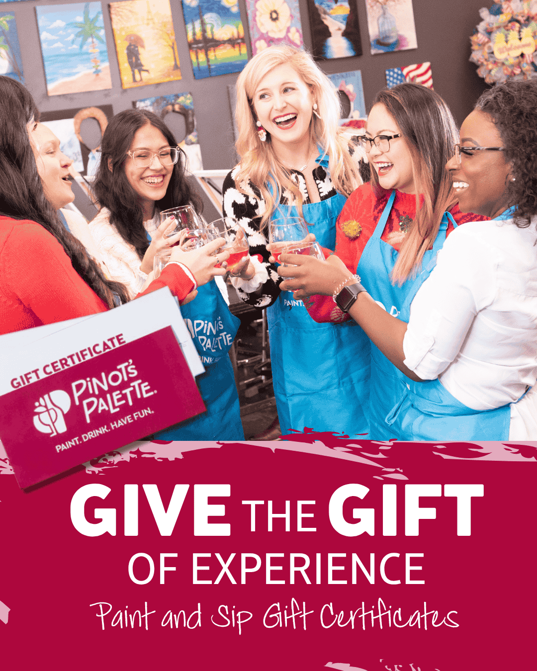 Give the Gift of Creativity with Pinot's Palette Gift Certificates!